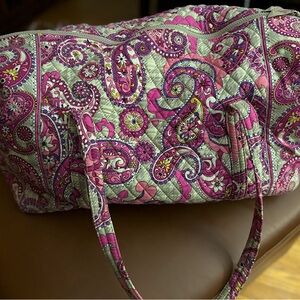 Vera Bradley large duffel in pink paisley